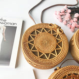 Handmade small straw bags