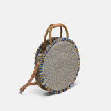 Round hand and shoulder bag